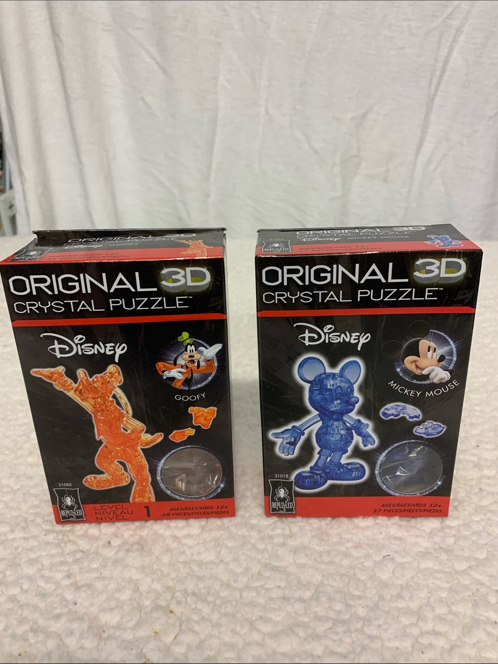 Disney 3D Crystal Goofy & Mickey Mouse Puzzles NEW original 3D Bepuzzled Puzzles